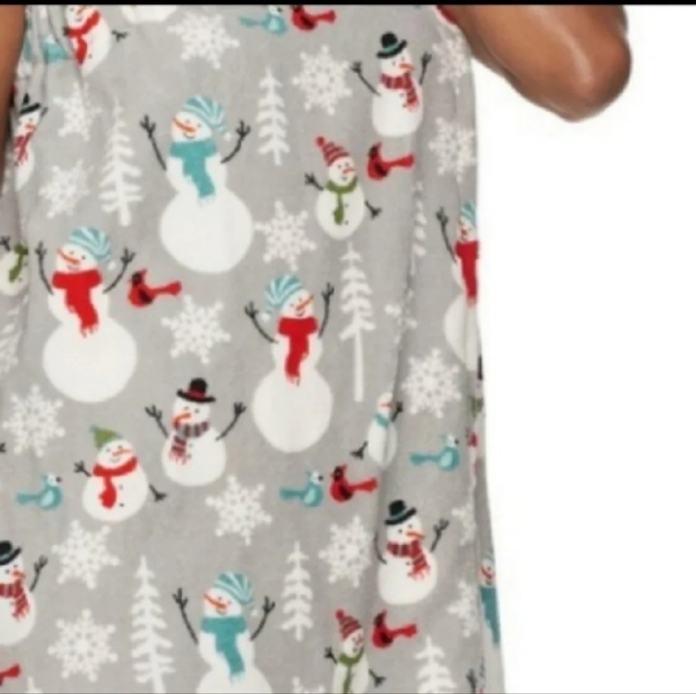 The big one Holiday snow man Snow Flakes Print bath wrap